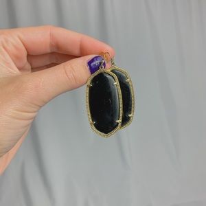 KENDRA SCOTT DANIELLE EARRINGS IN BLACK